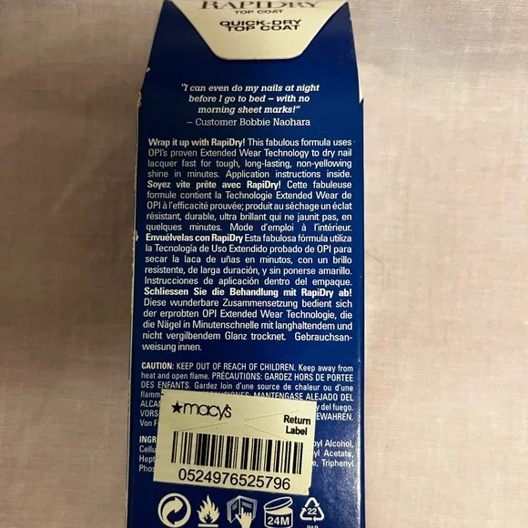 OPI RapidDry Quick-Dry Top Coat - Picture 3 of 4